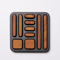 Tidy Magnet Set - Steel + Wood