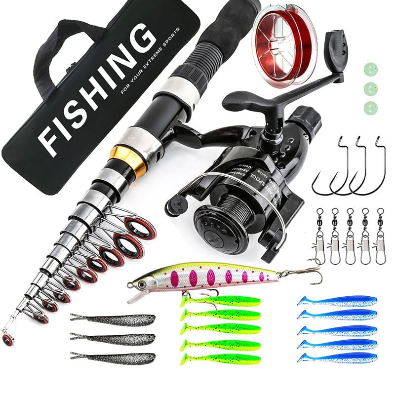 Professional Fishing Rod and Reel Combo Set