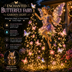 Enchanted Flower Fairy Solar Garden Light – Magical Glowing Outdoor Christmas Yard Decor