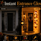 Glowing Christmas Door Hanger | 6 Festive Light Designs