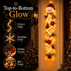 Glowing Christmas Door Hanger | 6 Festive Light Designs