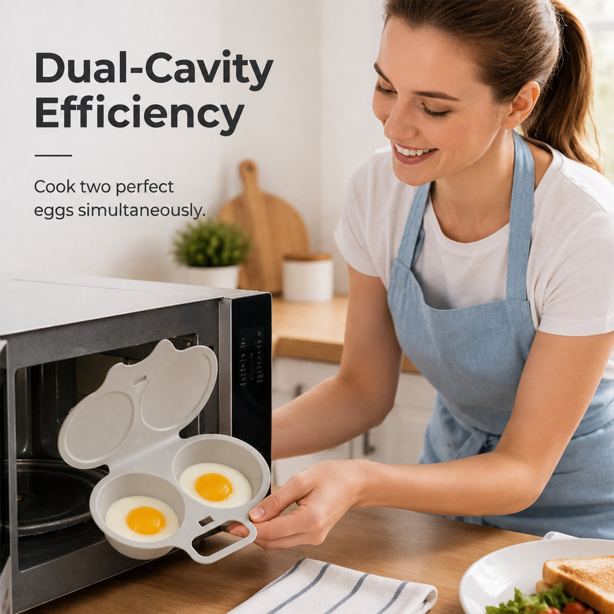 Nonstick Microwave Egg Poacher