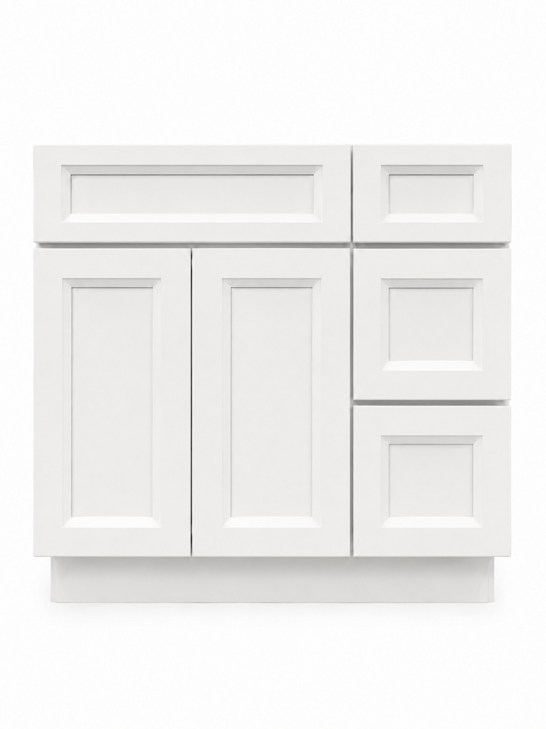 36" Aspen Ice - 3 Drawers Left
