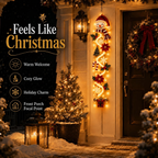 Glowing Christmas Door Hanger | 6 Festive Light Designs
