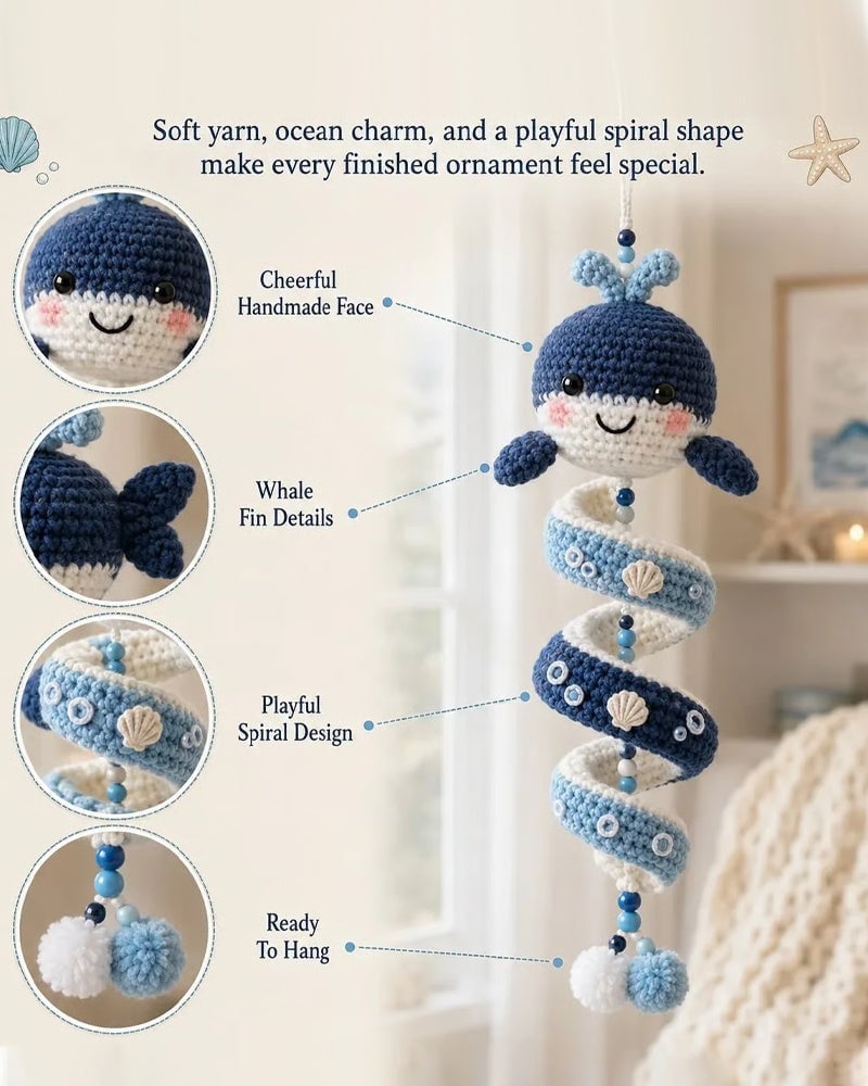 Ocean Wind Chime Knitted Material Bag