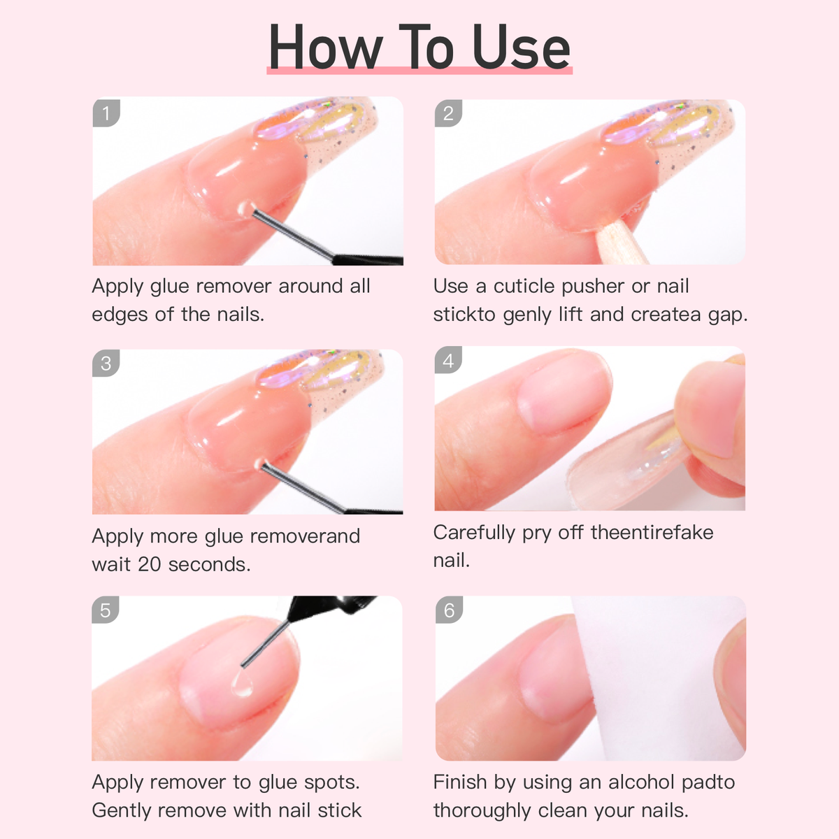 Pinpoint Remover For Nail Glue Remover Press On Nails