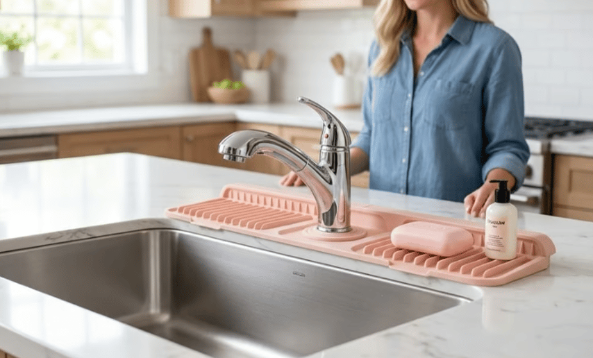 Button Silicone Faucet Drain Pad-promo