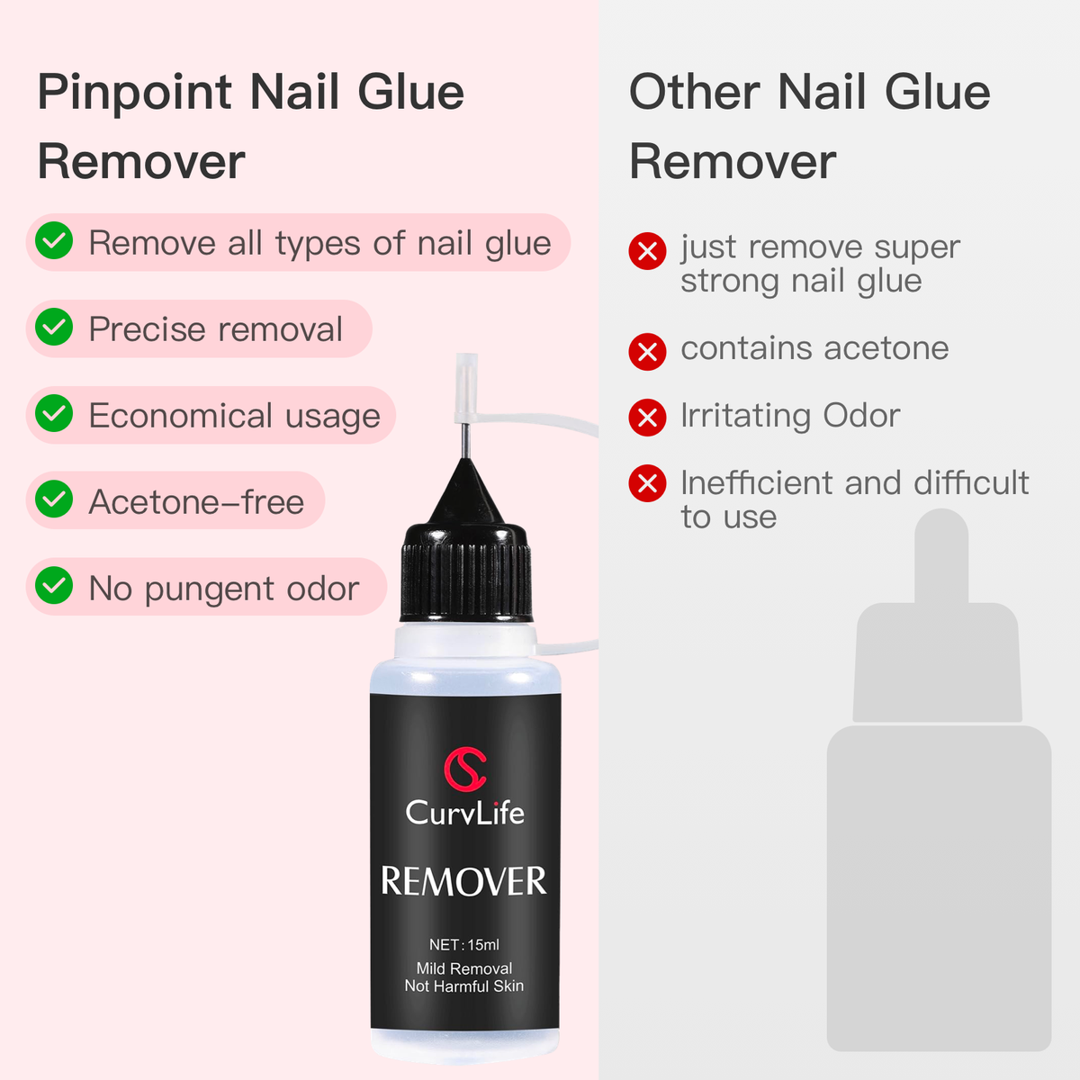Pinpoint Remover For Nail Glue Remover Press On Nails