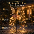 Enchanted Flower Fairy Solar Garden Light – Magical Glowing Outdoor Christmas Yard Decor