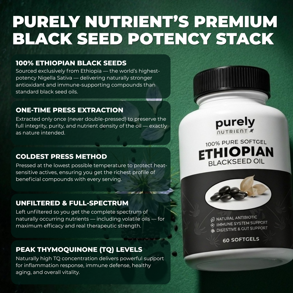 Purely Nutrient Ethiopian Black Seed Oil