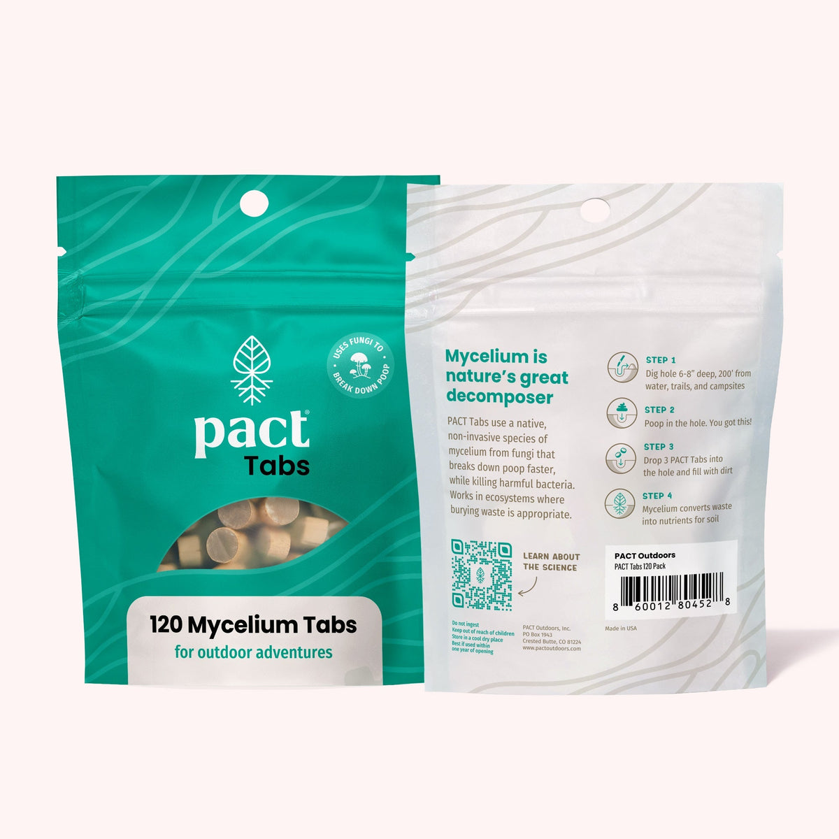 PACT Mycelium Tabs (120-Pack)