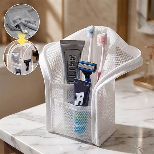 Self-Standing Toiletry & Cosmetic Storage Bag