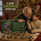 24 Days of Dinosaur Christmas Advent Calendar – 24 Collectible Dino Figurines & Holiday Surprises