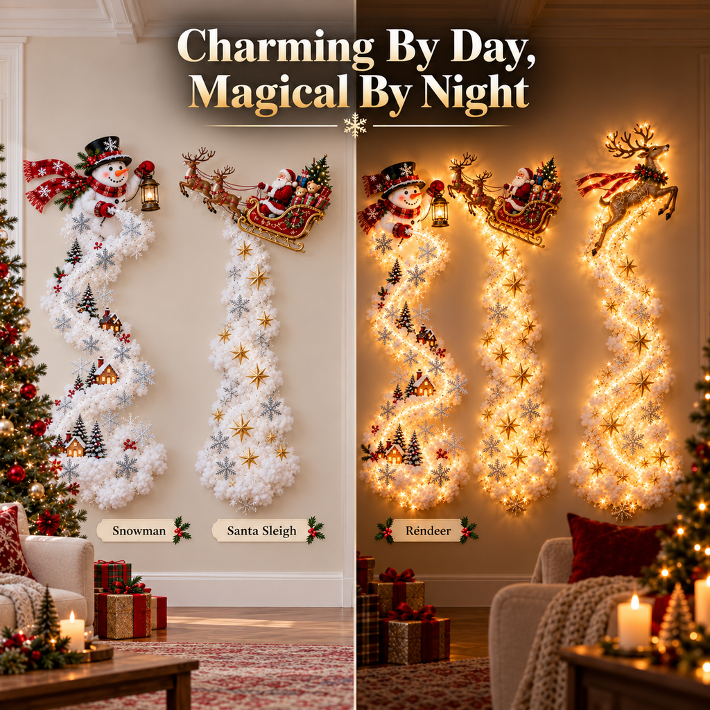 Christmas Magic Trail Wall Light - A Little Christmas Magic, Right on Your Wall