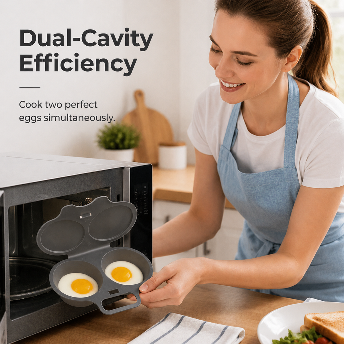 Nonstick Microwave Egg Poacher