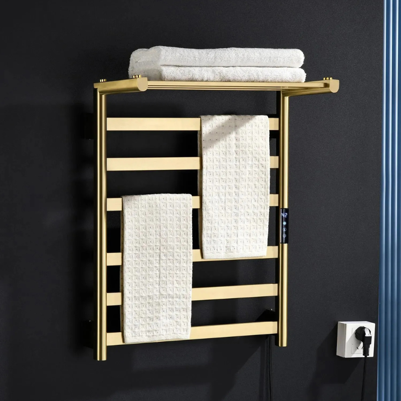 Electric Heated Smart Touch Control Stainless Steel Towel Warmer Rack
