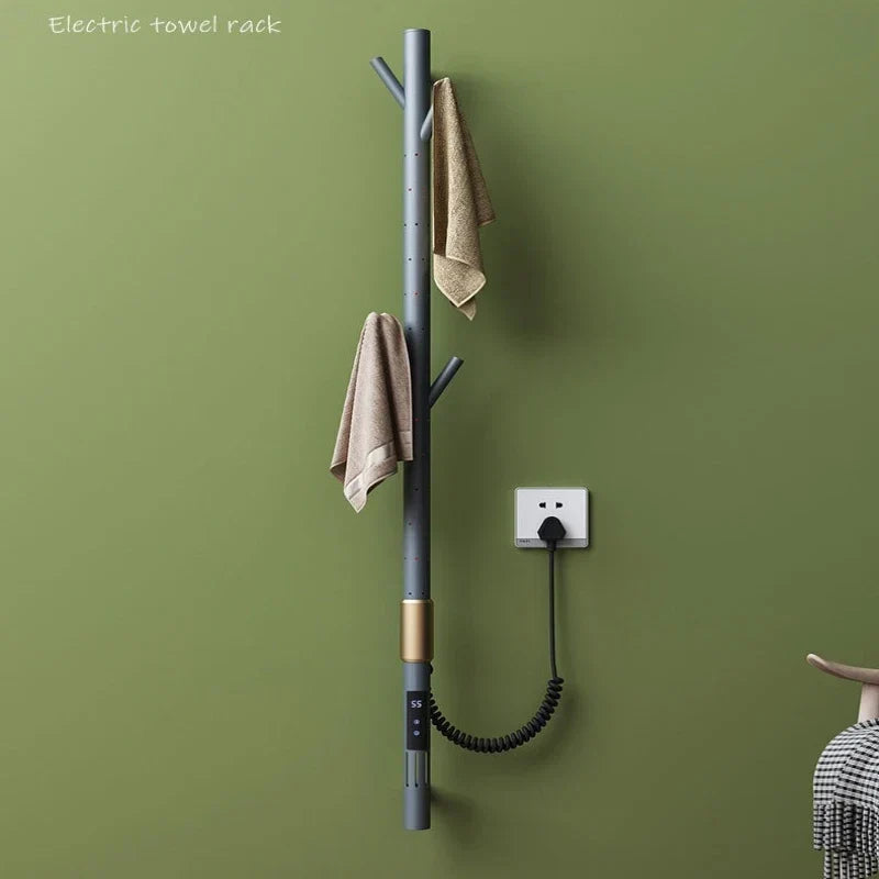 Electric Towel Warmer Stainless Steel Tree Branch Heated Towel Rack