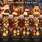 Christmas Porch Railing Lights – 4 Festive Character Designs