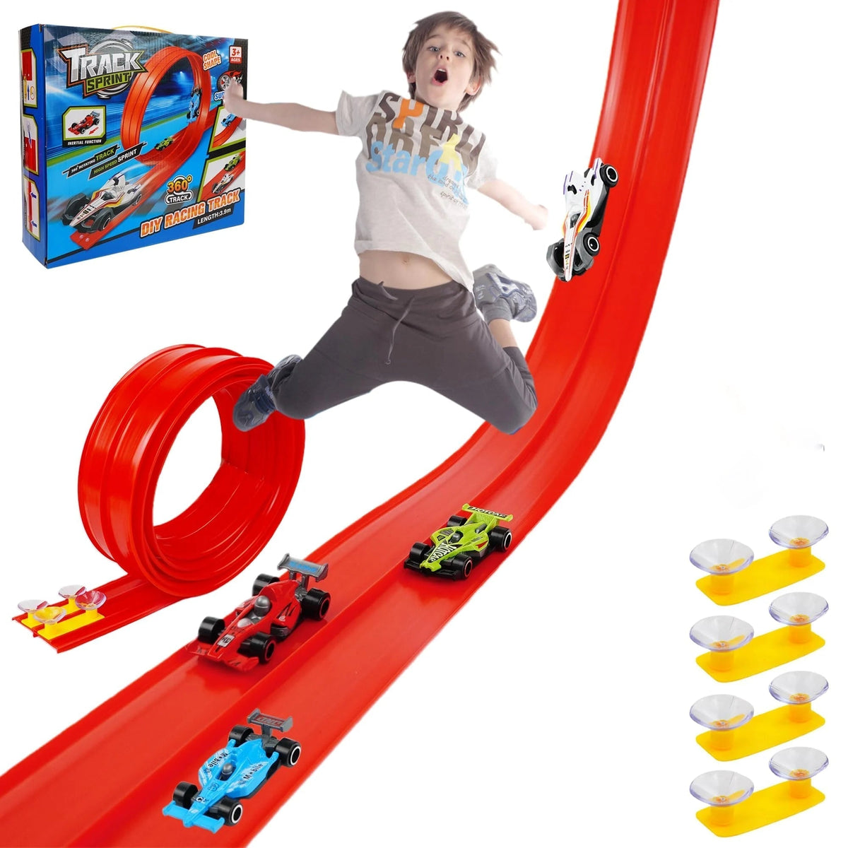 🏆Flash Sale⚡🎄🎁 2025 Christmas Surprise Gift: DIY Flexible Racing Track Toy 🚗✨