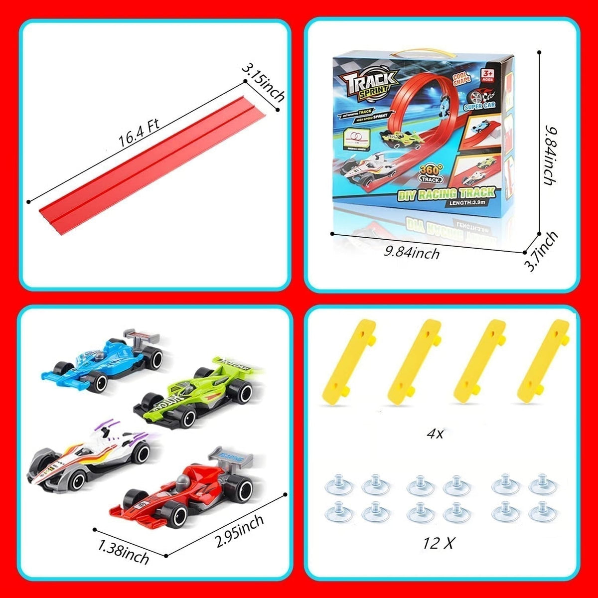 🏆Flash Sale⚡🎄🎁 2025 Christmas Surprise Gift: DIY Flexible Racing Track Toy 🚗✨
