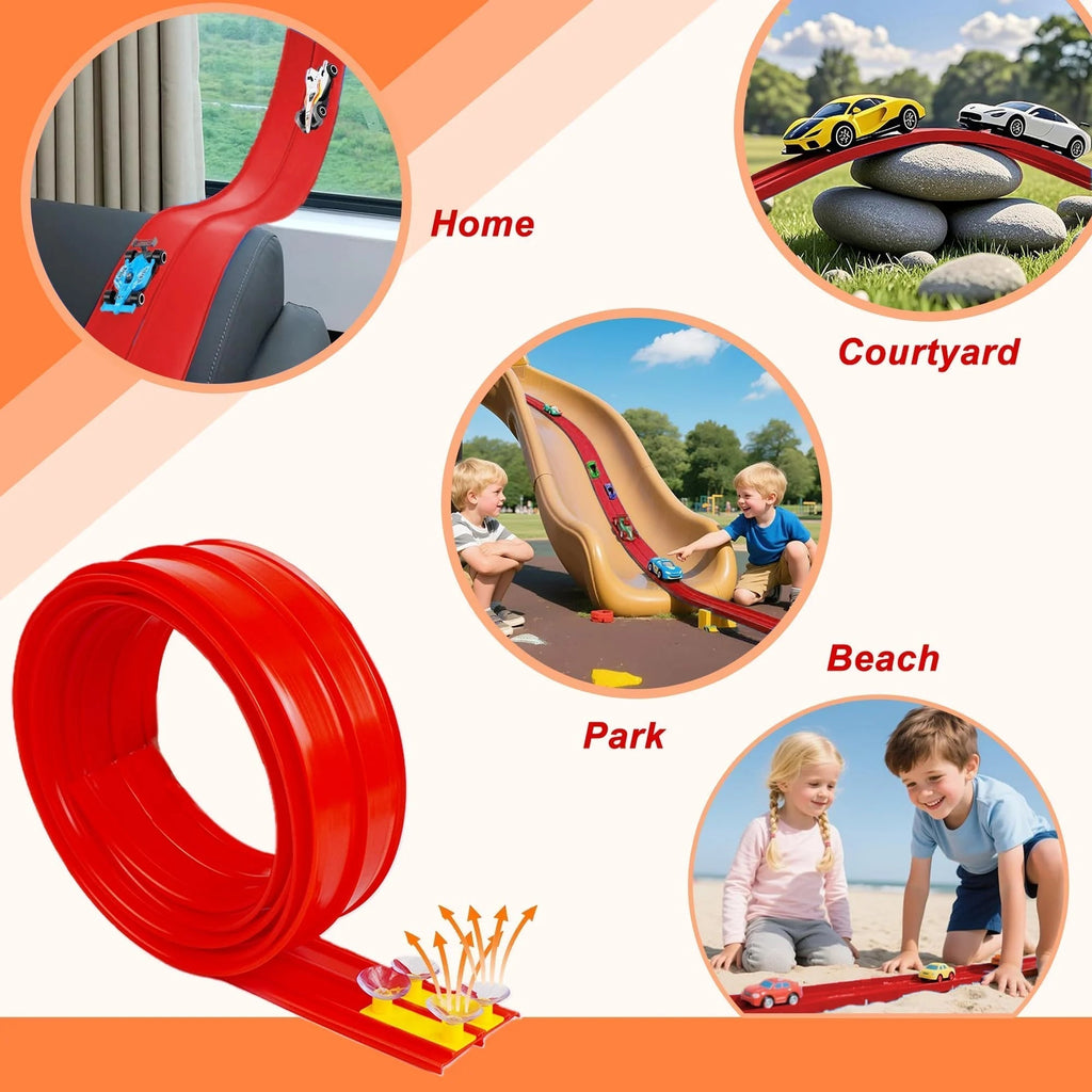🏆Flash Sale⚡🎄🎁 2025 Christmas Surprise Gift: DIY Flexible Racing Track Toy 🚗✨