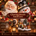 🎄✨ Lighted Christmas Candy Bowl Collection – 5 Festive Holiday Designs