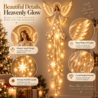 Angel Christmas Wall Light – Warm Starfall Wall Decor