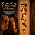 Glowing Christmas Door Hanger | 6 Festive Light Designs