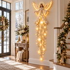 Angel Christmas Wall Light – Warm Starfall Wall Decor