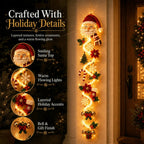 Glowing Christmas Door Hanger | 6 Festive Light Designs
