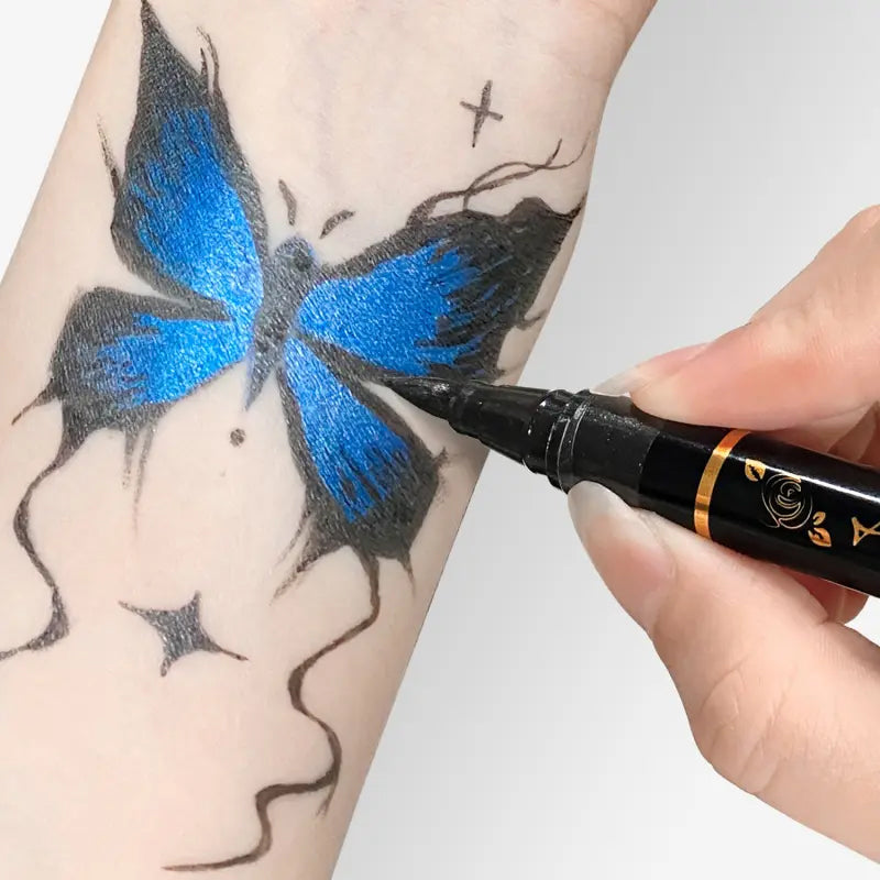 10-Color Temporary Tattoo Markers Set