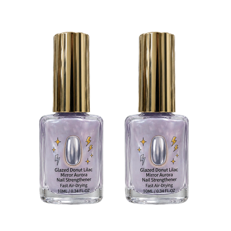 💅💜Lilac Mirror Shine Nail Strengthener – Glossy No-UV Nail Treatment