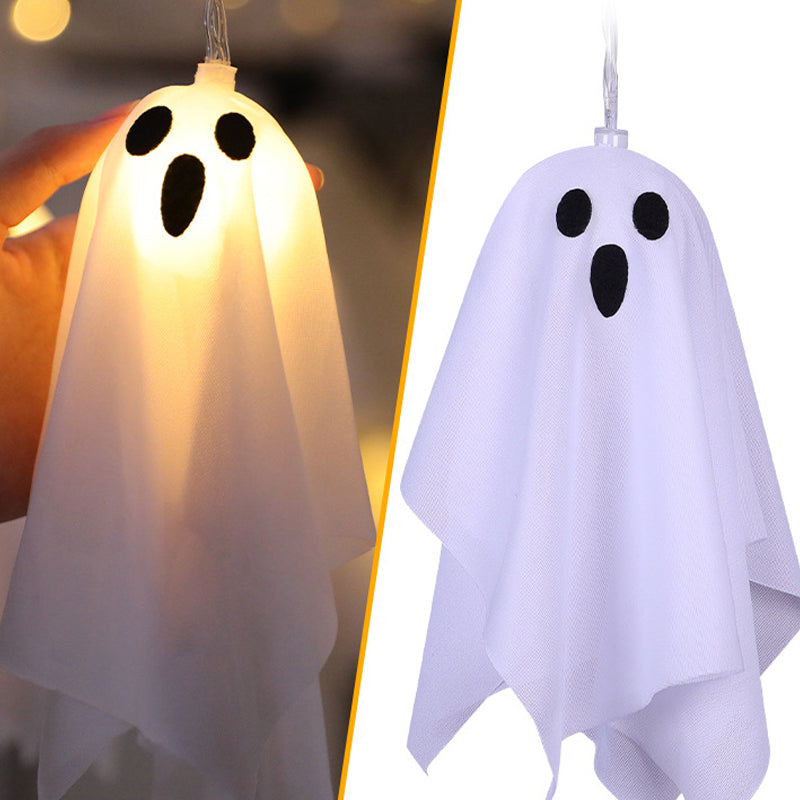👻Halloween Ghost String Lights – 10-Piece LED Spooky Outdoor Decor🎃
