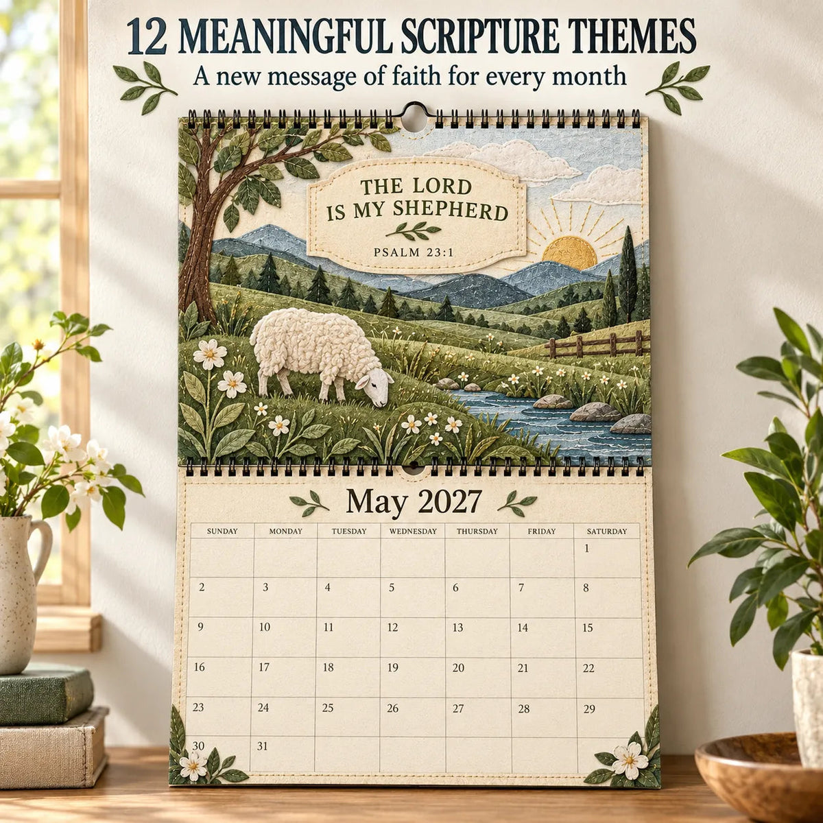 2027 Psalms of Comfort and Strength Wall Calendar