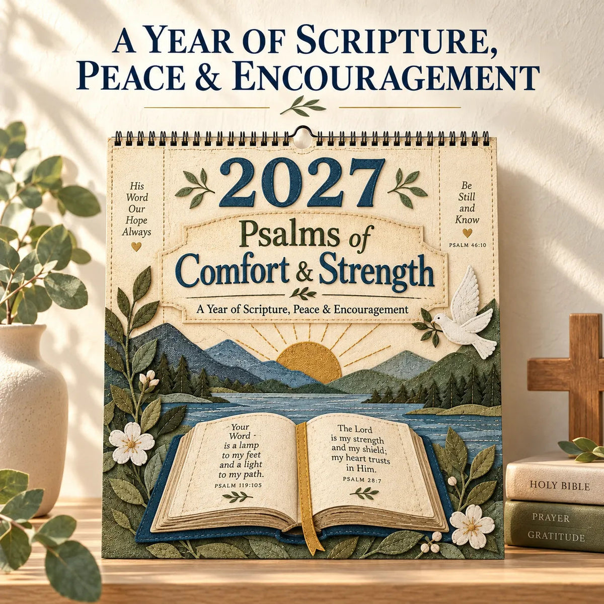 2027 Psalms of Comfort and Strength Wall Calendar