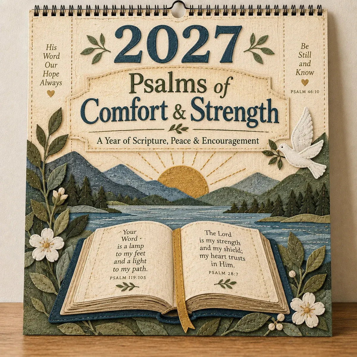 2027 Psalms of Comfort and Strength Wall Calendar