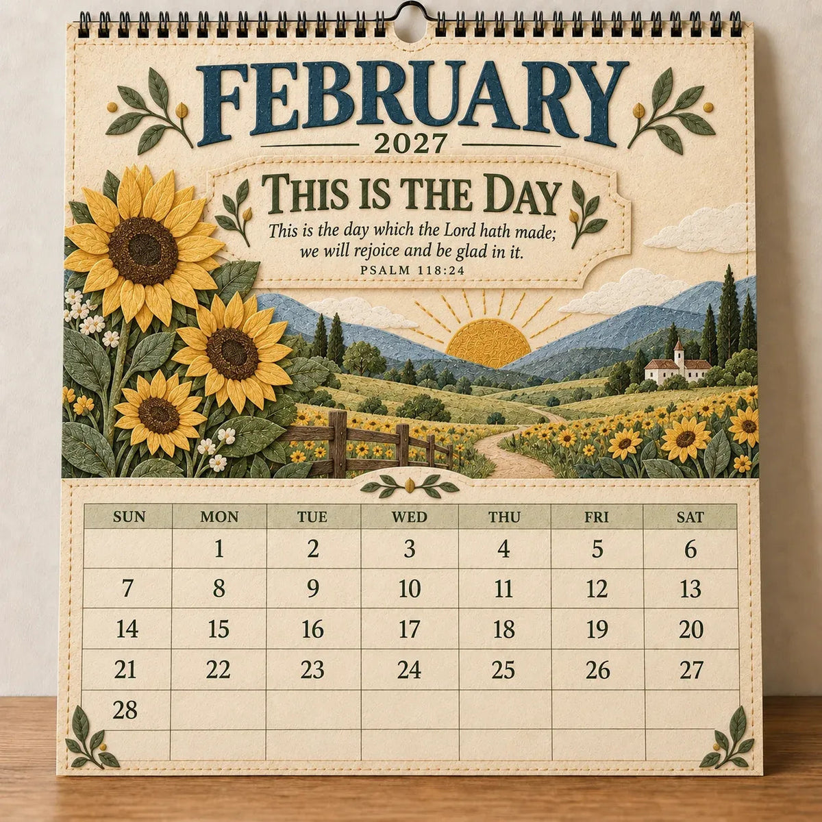 2027 Psalms of Comfort and Strength Wall Calendar