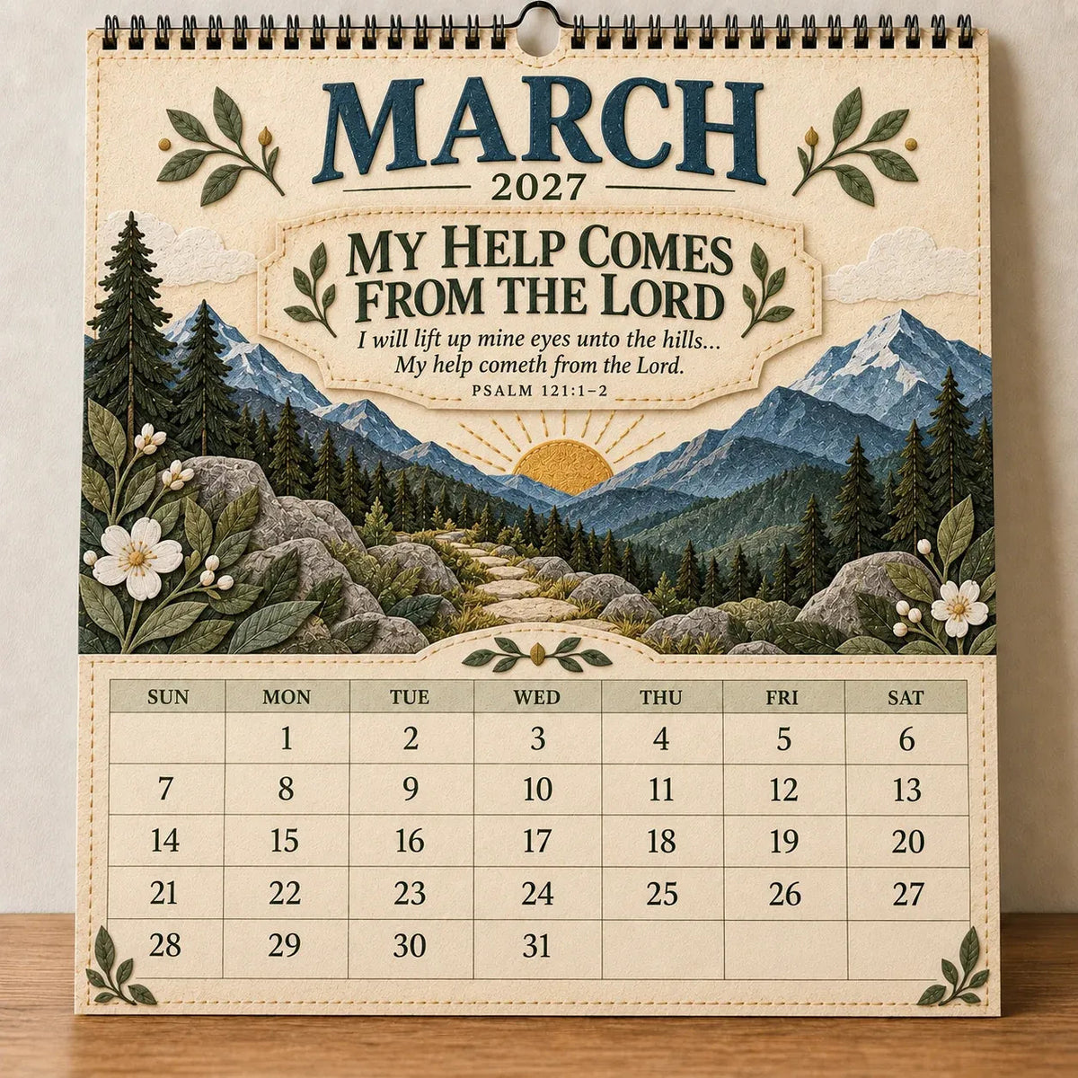 2027 Psalms of Comfort and Strength Wall Calendar