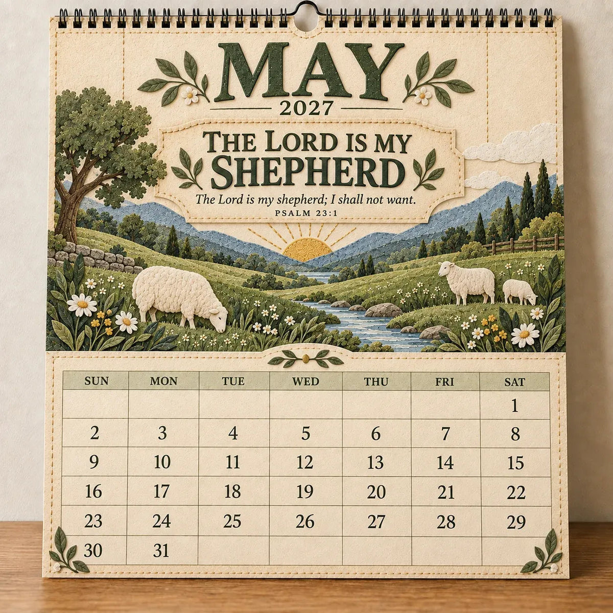 2027 Psalms of Comfort and Strength Wall Calendar