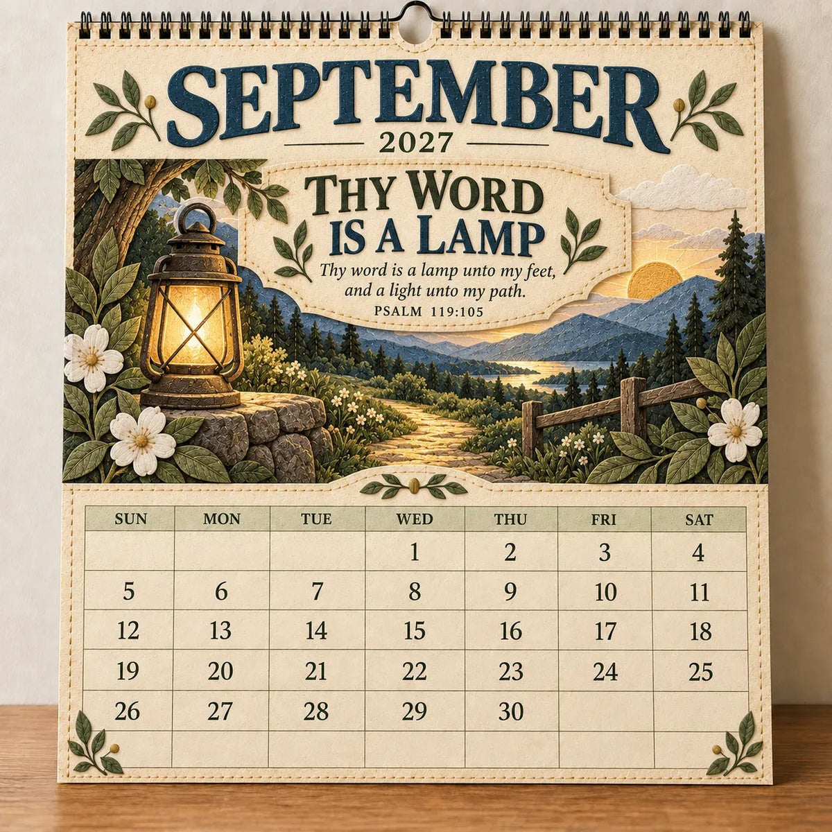 2027 Psalms of Comfort and Strength Wall Calendar