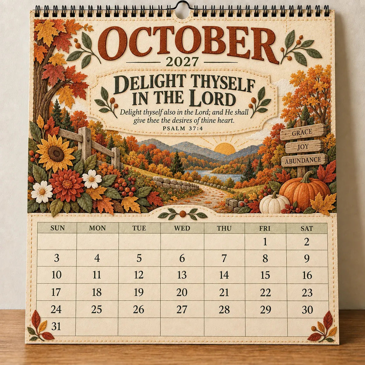 2027 Psalms of Comfort and Strength Wall Calendar