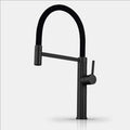 Spring Pull-Down Kitchen Faucet Brass Hot Cold Mixer Rubber Tube Tap